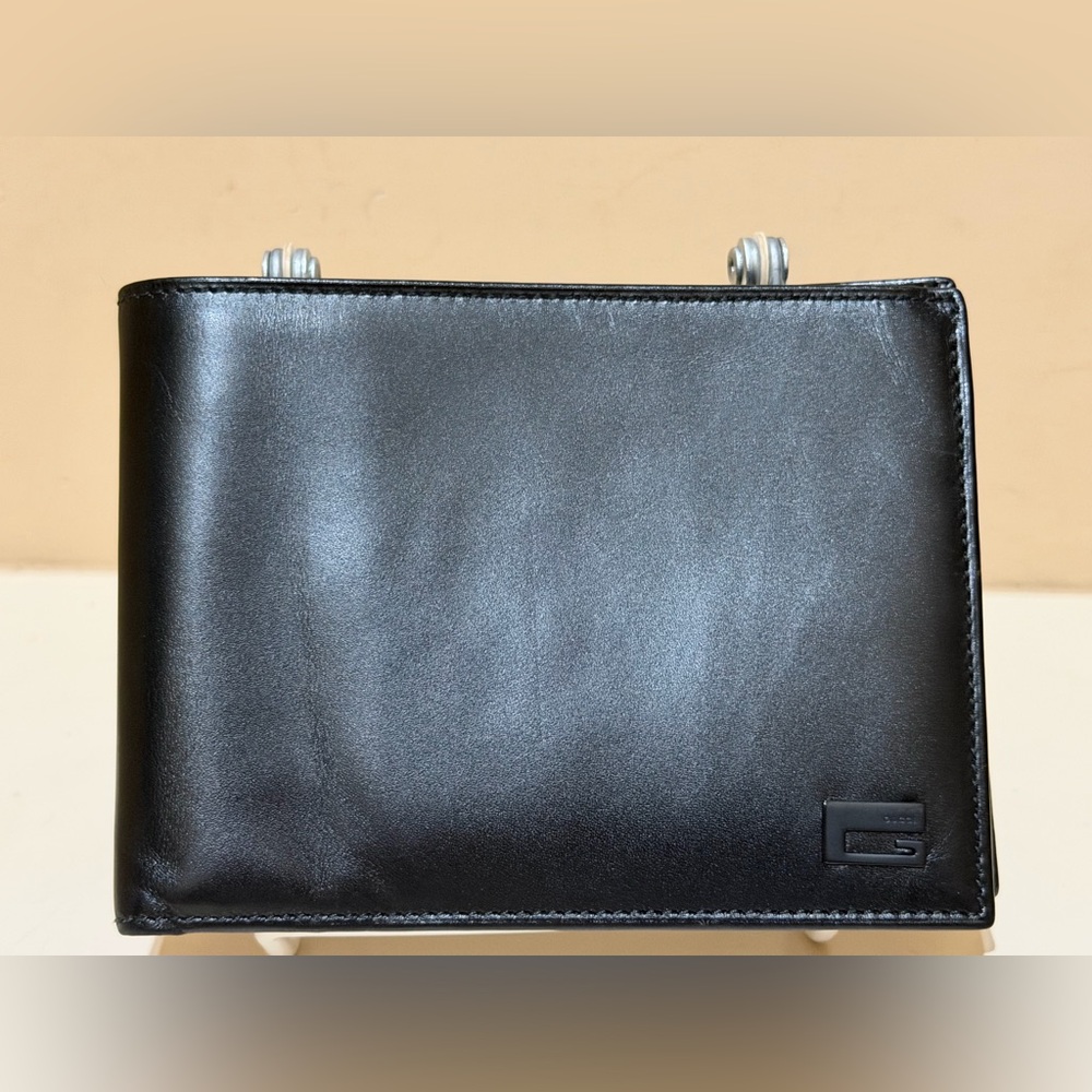 Gucci Black Leather Tom Ford Era Bifold Large Wallet